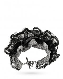 Bracelet Adami e Martucci in silver and black lace