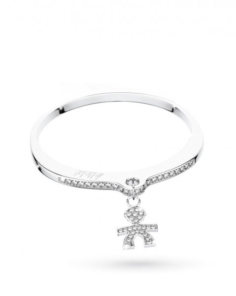 18kt white gold ring Lebebè LBB038 with boy and diamonds