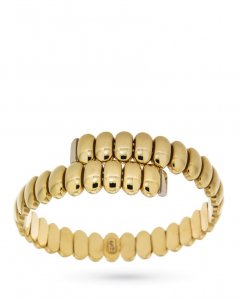 18kt yellow gold rigid bracelet with oval segments