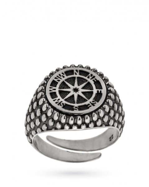925 sterling silver chevalier ring with wind rose