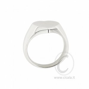 925 sterling silver heart pinky ring small size