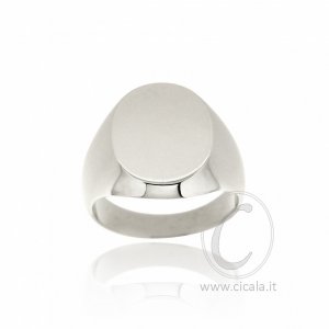 925 sterling silver oval pinky ring small size