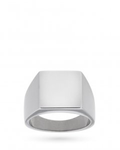 925 sterling silver square pinky ring small size