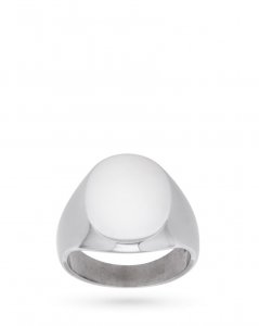 Anello chevalier chevalier ovale piccolo in argento