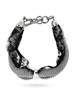 Bracelet Adami e Martucci in silver and black lace