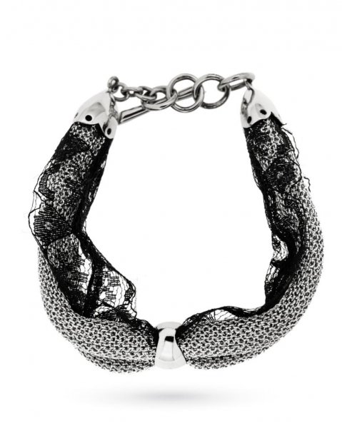 Bracelet Adami e Martucci in silver and black lace