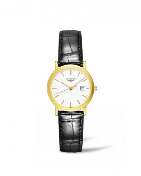 Longines Présence L4.279.6.12.0 quartz 18kt gold 26,80 mm