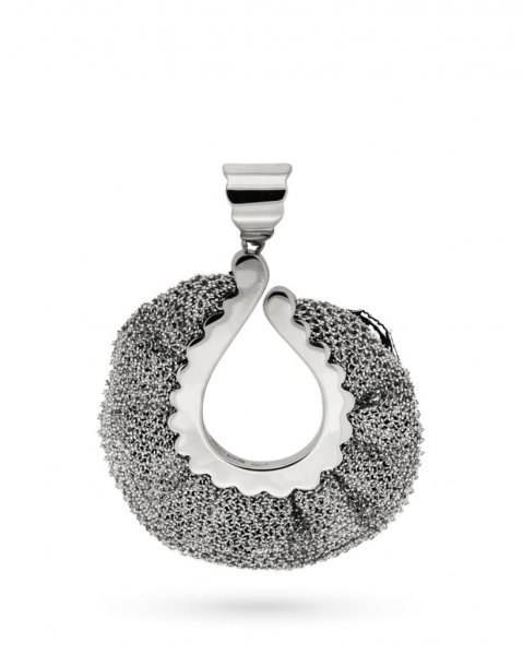 Pendant Adami e Martucci in silver and black tissue