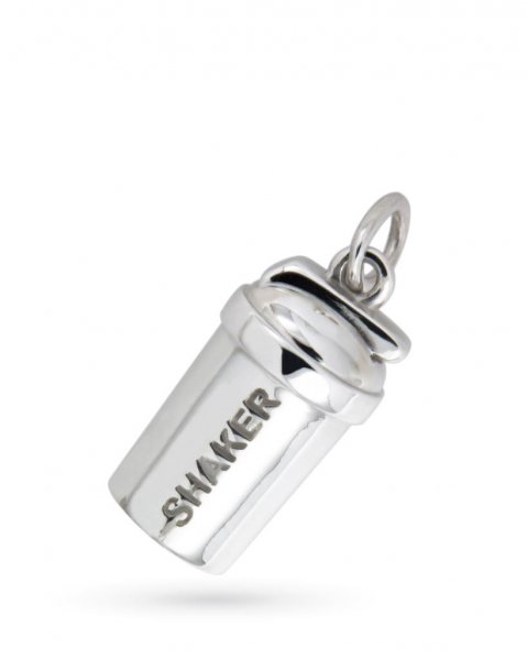 Protein shaker pendant in 925 sterling silver